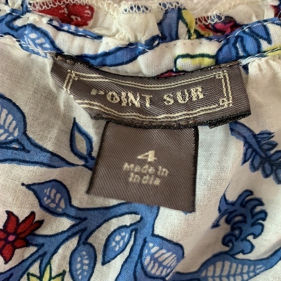 Point Sur Floral Ruffle Sleeveless top - Picture 4 of 5